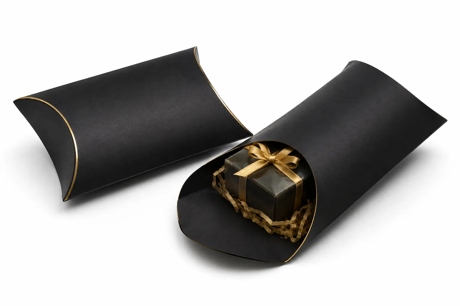 Custom Black Pillow Boxes